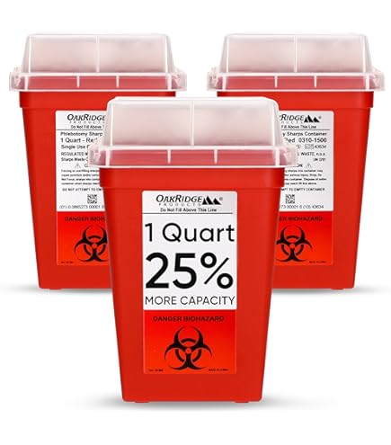Amazon.com: BD 5.4 Quart Red Horizontal Entry Sharps